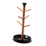 Maxbell Coffee Mug Tree Holder Shelf Water Cup Rack for Home Kitchen Organizer Table black base