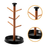 Maxbell Coffee Mug Tree Holder Shelf Water Cup Rack for Home Kitchen Organizer Table black base