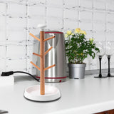 Maxbell Coffee Mug Tree Holder Shelf Water Cup Rack for Home Kitchen Organizer Table White base