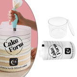 Maxbell Acrylic Cake Form Practical Easy to Use DIY Multifunctional Cake Making Tool 6 inch