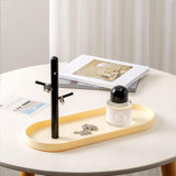 Maxbell Jewelry Dish Elegant Multifunctional Entryway Tray for Table Anklet Necklace Milky White Single