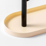 Maxbell Jewelry Dish Elegant Multifunctional Entryway Tray for Table Anklet Necklace Milky White Double