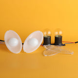 Maxbell 2 Pieces Range Hood Lamp Shade Versatile Sturdy Replacement Part Accessories