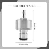 Maxbell Carbonation Cap Pet with Barb Ball Lock Carbonation Adapter for Kitchen Home