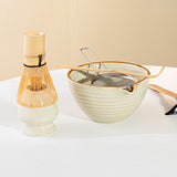Maxbell Matcha Whisk Holder Matcha Bowl with Spout Matcha Whisk Stand for Restaurant