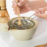 Maxbell Matcha Whisk Holder Matcha Bowl with Spout Matcha Whisk Stand for Restaurant