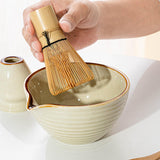 Maxbell Matcha Whisk Holder Matcha Bowl with Spout Matcha Whisk Stand for Restaurant