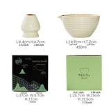 Maxbell Matcha Whisk Holder Matcha Bowl with Spout Matcha Whisk Stand for Restaurant