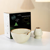 Maxbell Matcha Whisk Holder Matcha Bowl with Spout Matcha Whisk Stand for Restaurant