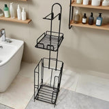Maxbell Toilet Paper Holder Sturdy Bathroom Storage Rack for Household Bathroom Dorm
