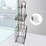 Maxbell Toilet Paper Holder Sturdy Bathroom Storage Rack for Household Bathroom Dorm