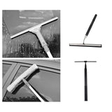 Maxbell Shower Squeegee Sturdy Telescopic Window Squeegee for Mirror Floor Bathroom Argent