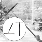 Maxbell Shower Squeegee Sturdy Telescopic Window Squeegee for Mirror Floor Bathroom Argent