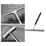Maxbell Shower Squeegee Sturdy Telescopic Window Squeegee for Mirror Floor Bathroom Argent