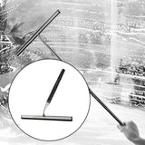 Maxbell Shower Squeegee Sturdy Telescopic Window Squeegee for Mirror Floor Bathroom Argent