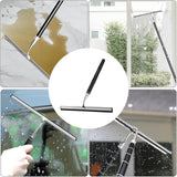 Maxbell Shower Squeegee Sturdy Telescopic Window Squeegee for Mirror Floor Bathroom Argent
