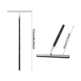 Maxbell Shower Squeegee Sturdy Telescopic Window Squeegee for Mirror Floor Bathroom Argent