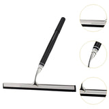 Maxbell Shower Squeegee Sturdy Telescopic Window Squeegee for Mirror Floor Bathroom Argent