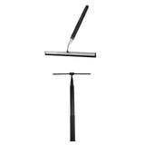 Maxbell Shower Squeegee Sturdy Telescopic Window Squeegee for Mirror Floor Bathroom Argent