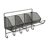 Maxbell Kitchen Wall Basket with 3 Compartments Home Decor Food Storage Fruit Basket