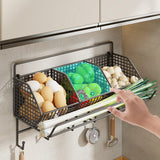 Maxbell Kitchen Wall Basket with 3 Compartments Home Decor Food Storage Fruit Basket