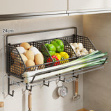 Maxbell Kitchen Wall Basket with 3 Compartments Home Decor Food Storage Fruit Basket