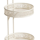 Maxbell Fruit Bowl Coffee Table Decor Metal Table Pantry Elegant Fruit Basket 2 Tier 25x25x42cm