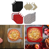 Maxbell 4 Pieces Kitchen Pot Holders 6.89x6.89inch Machine Washable Coaster Hot Pads Black