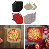 Maxbell 4 Pieces Kitchen Pot Holders 6.89x6.89inch Machine Washable Coaster Hot Pads Black