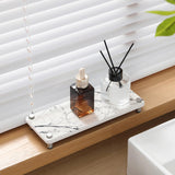 Maxbell Water Absorbing Stone Tray Protect Surface Bathroom Tray for Hand Soap Plant Style A