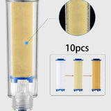 Maxbell 10x Shower Filter Replacement Cartridge Shower Head Replacement for Bathroom 6cmx2.4cm