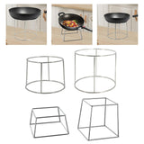 Maxbell Wok Insulation Rack Heavy Duty Steaming Rack for Kitchen Table Hotel Camping Round A
