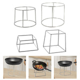 Maxbell Wok Insulation Rack Heavy Duty Steaming Rack for Kitchen Table Hotel Camping Round A