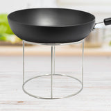 Maxbell Wok Insulation Rack Heavy Duty Steaming Rack for Kitchen Table Hotel Camping Round B