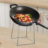 Maxbell Wok Insulation Rack Heavy Duty Steaming Rack for Kitchen Table Hotel Camping Trapezoid B