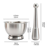 Maxbell Spice Grinding Bowl Multipurpose Garlic Pounder for Ginger Hot Sauce Chutney