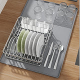 Maxbell Silicone Coffee Mat Non Slip 60x40 cm with Raised Edges Espresso Machine Mat Gray