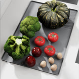 Maxbell Silicone Coffee Mat Non Slip 60x40 cm with Raised Edges Espresso Machine Mat Gray