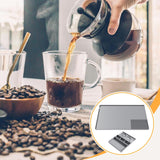 Maxbell Silicone Coffee Mat Non Slip 60x40 cm with Raised Edges Espresso Machine Mat Gray