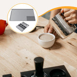 Maxbell Silicone Coffee Mat Non Slip 60x40 cm with Raised Edges Espresso Machine Mat Gray