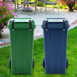 Maxbell 2Pcs Trash Can Lid Locks Straps for Animals Trash Bin Locks for Outside Home