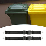 Maxbell 2Pcs Trash Can Lid Locks Straps for Animals Trash Bin Locks for Outside Home