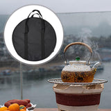 Maxbell BBQ Grill Storage Camp Stove Carry Bag for Grilling Big Round 38x14cm