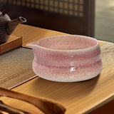 Maxbell Japanese Ceramic Matcha Bowl Portable Tableware for Home Dining Room Kitchen Purple