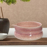 Maxbell Japanese Ceramic Matcha Bowl Portable Tableware for Home Dining Room Kitchen Purple