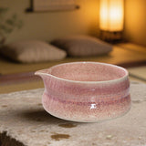 Maxbell Japanese Ceramic Matcha Bowl Portable Tableware for Home Dining Room Kitchen Purple