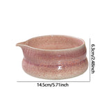 Maxbell Japanese Ceramic Matcha Bowl Portable Tableware for Home Dining Room Kitchen Purple