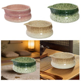 Maxbell Japanese Ceramic Matcha Bowl Portable Tableware for Home Dining Room Kitchen Purple