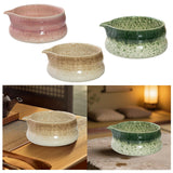 Maxbell Japanese Ceramic Matcha Bowl Portable Tableware for Home Dining Room Kitchen Purple
