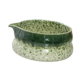 Maxbell Japanese Ceramic Matcha Bowl Portable Tableware for Home Dining Room Kitchen Green